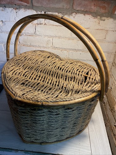 Wicker rattan large handle - large, 2-handle