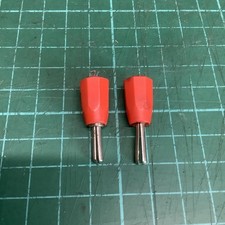 Vintage RADIOSPARES Clix/Wander Type Plug - Red - Lot RS2 - 1 Piece