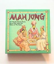 Vintage Mah Jong wooden tiles