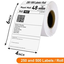 4x6 Direct Thermal Labels for