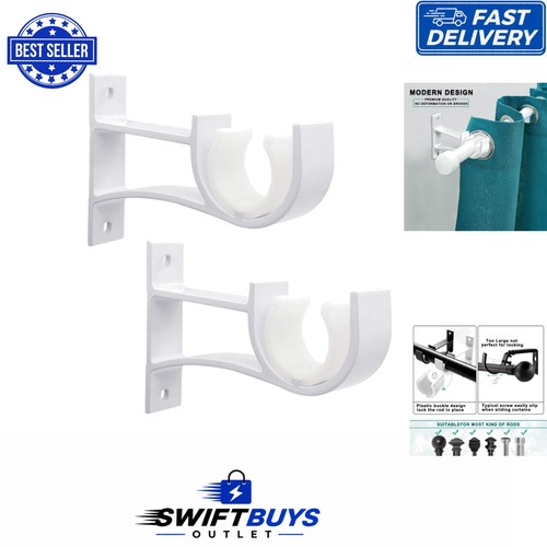 Heavy duty white curtain pole - heavy,