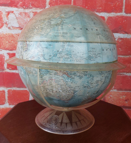Vintage world globe - globe, national