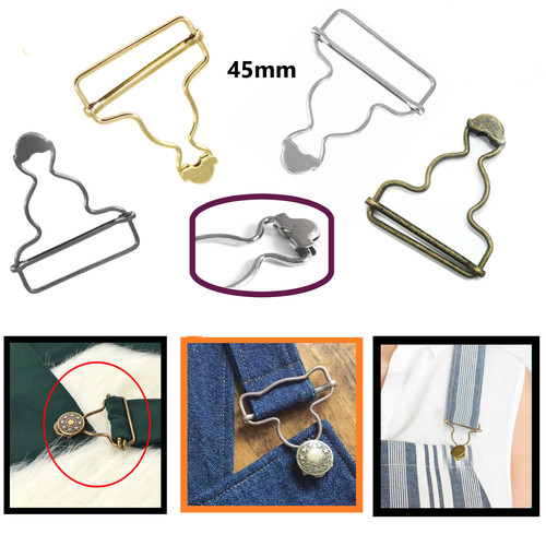 45mm dungaree buckle fasteners - dungaree,