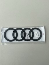 Audi Black Gloss Rear Tailgate Ring Logo Badge Emblem 192mm, A1 A3 A4 A5 TT S5