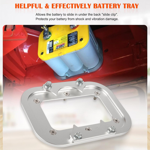 Billet aluminum battery pallet - battery,