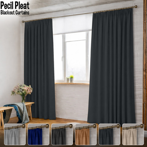 Pencil pleat thermal blackout - pencil,
