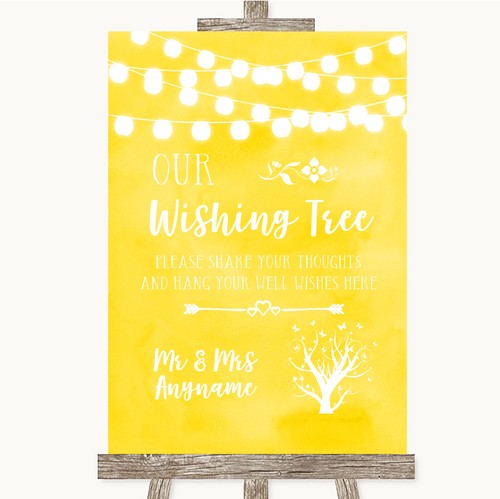 Yellow watercolour lights - yellow,