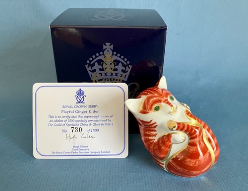 Royal crown derby paperweight - crown,