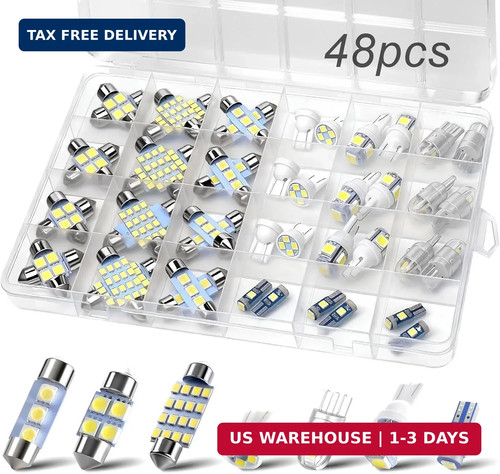 48pcs led interior car lights - led,