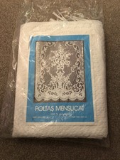 Vintage Lace Panel Bedspread /