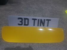 1 x STD TINTED FRONT 1X REAR TINTED CURVED 3D GEL NAME SHOW PLATE RANGE ROVER 