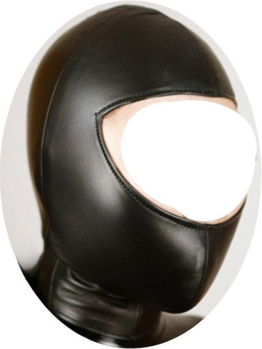Faux leather open face - face, cosplay