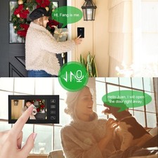 806MJID12 7 Inch HD Video Door Doorbell Intercom Kit Home Gate Entry System SG