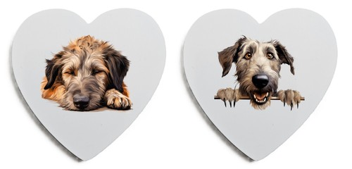 Irish wolfhound fridge magnet - irish,
