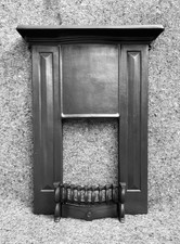 ANTIQUE CAST IRON FIREPLACE