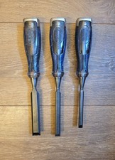 IRWIN MARPLES  high impact bevelled edge bench wood chisels 18mm 12mm 9mm