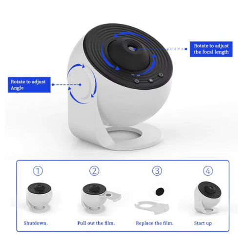 Night light galaxy projector - night,