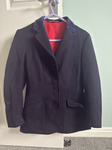 Ladies navy wool hunting - navy,