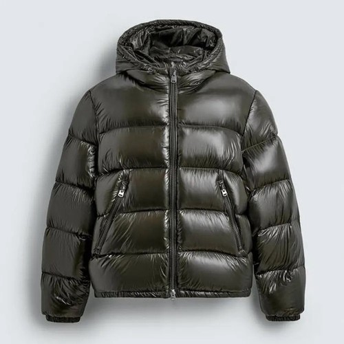 Zara mens glossy feather - glossy, down
