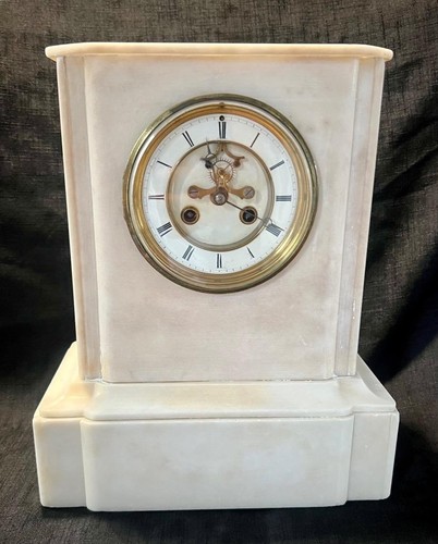 Antique french white marble