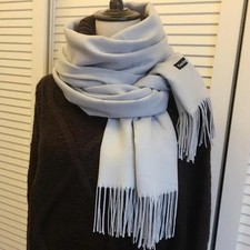 Pure Cashmere Scarf Women Ladies Winter Warm Long Soft Wool Shawl Wrap Knit UK