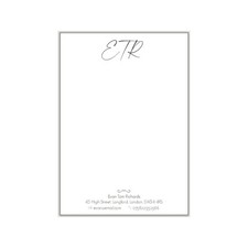 Monogram Correspondence Letters, Personalised writing paper, A4 A5 A6, notepaper