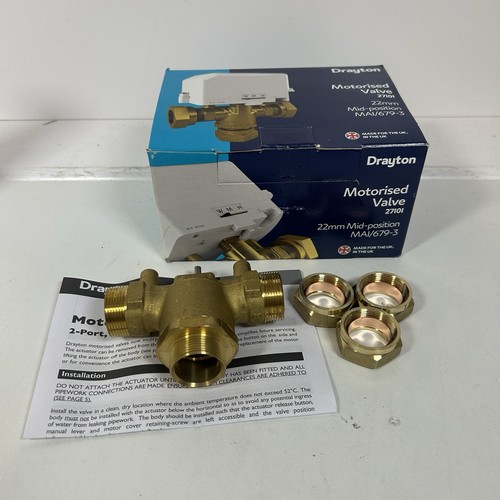 Drayton 22mm port valve - port,