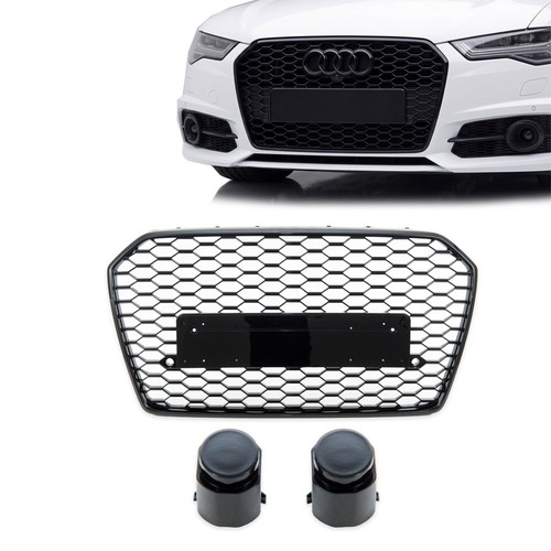 Front grille gloss black - front,