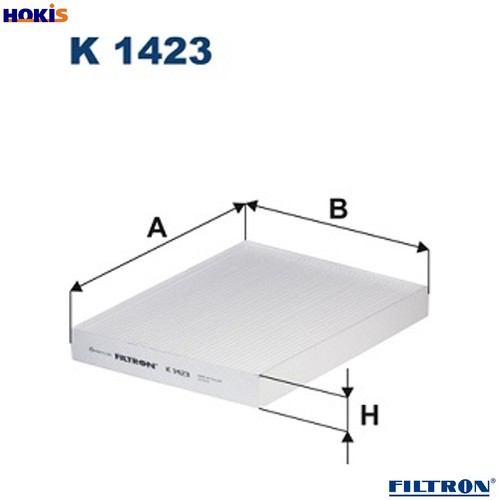 Filter cabin air 1423 for - 1423,