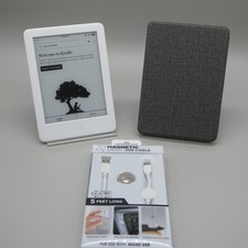 Amazon Kindle 10th Generation 8GB eReader White FrontLight WiFi Bundle new Case