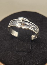 Sterling Silver Buckle Ring