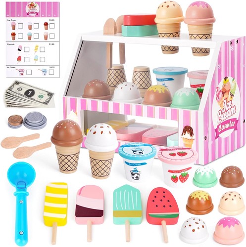 40pcs wooden ice - 40pcs,