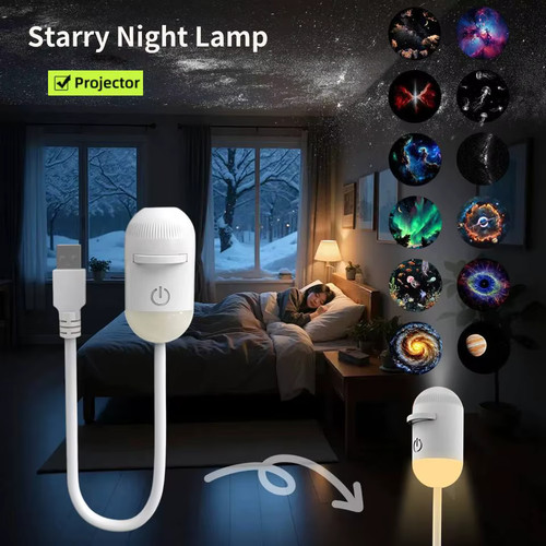 Galaxy star projector - projector, night