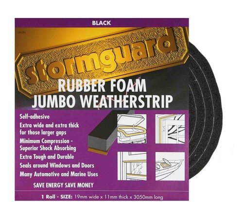 Black jumbo foam - black,