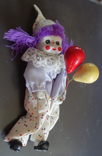 Porcelain pierrot clown - ,