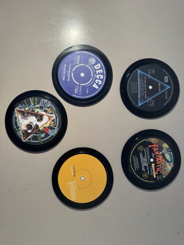 Popsters vinyl record coasters - popsters,