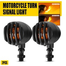 Universal Amber Bullet Turning Signal Light Fit For Honda Shadow Sabre VT VF 2x