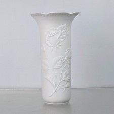 Vintage A K Kaiser Germany White Porcelain Rose Vase By Michaela Frey No 662/1