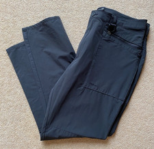 ROHAN STRETCH BAGS BLACK WALKING TROUSERS 36S 36 SHORT 29.5 INSIDE LEG