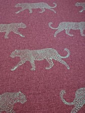 Cotton Fabric Leopard Panama