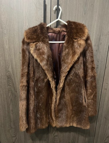 Vintage fur coat small - vintage, 6-8
