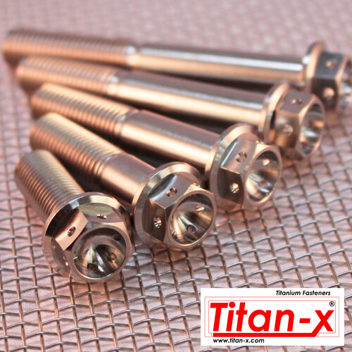 M10 titanium hex drilled head - m10,