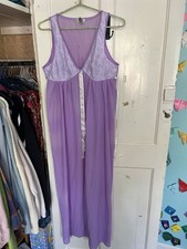 Vintage 60s Lilac Nylon Lace