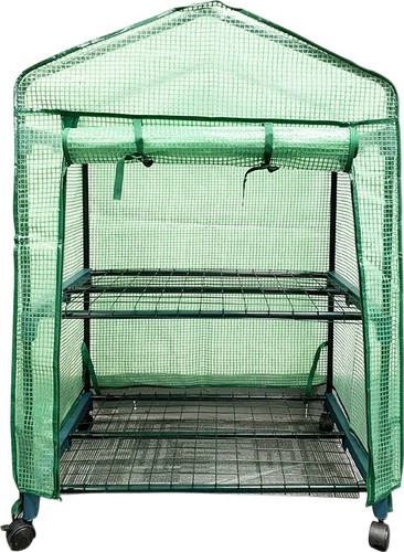 Mini greenhouse with shelves - greenhouse,