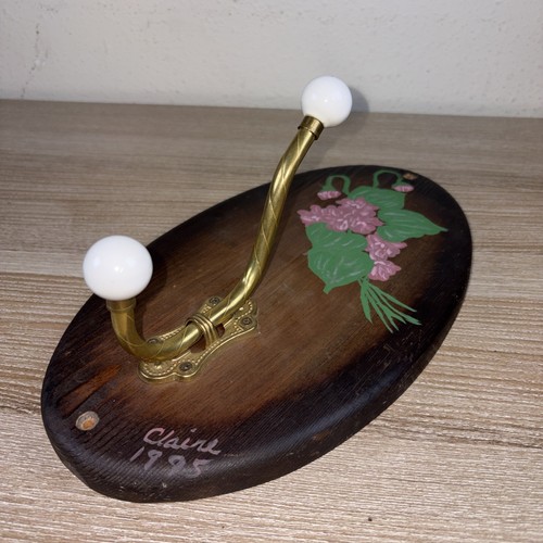 Vintage brass porcelain - porcelain, ball