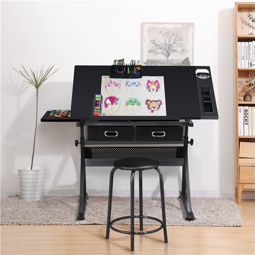 Adjustable drafting table art - table,