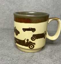 Vintage Biltons Mug Cars Design Made In England Collectible 