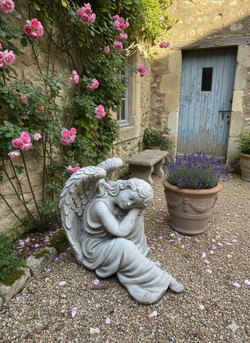 Large angel statue solid - angel,