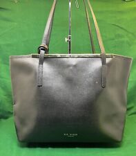 Ted Baker London Womens Iyssy Leather Tote Shopper Shoulder Bag in Black