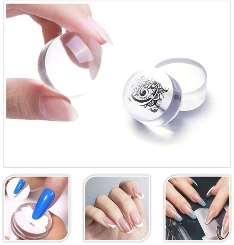 Clear silicone nail art - clear,